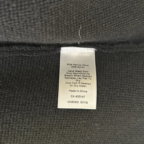 Talbots Merino Wool Black Cardigan - Picture 3 of 6